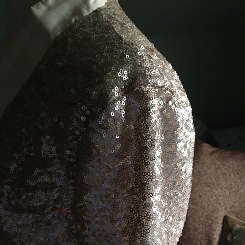 Cropped gold sequin jacket by Keepsake the label